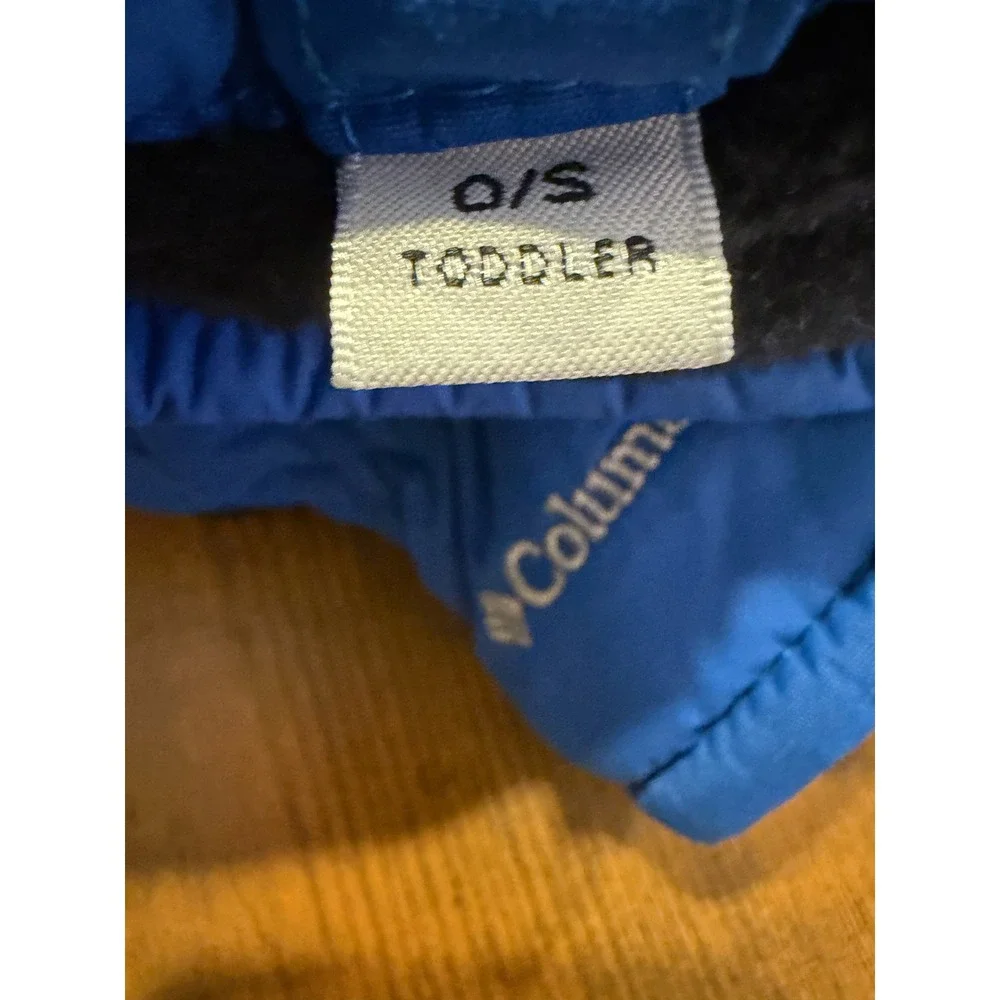 Columbia Toddler Blue Chippewa II Mittens Zip Fleece Lined O/S CY0073